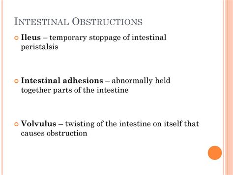 temporary stoppage of intestinal peristalsis