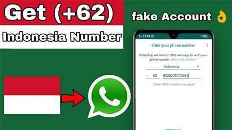temporary whatsapp number indonesia