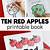 ten red apples printable book