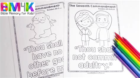 Ten Commandment Coloring Pages