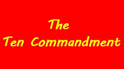 ten commandments audio download mp3 online