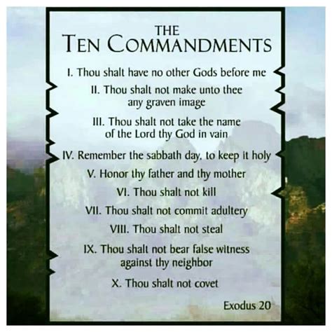 ten commandments in the bible verse