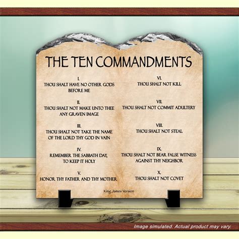 ten commandments kjv image