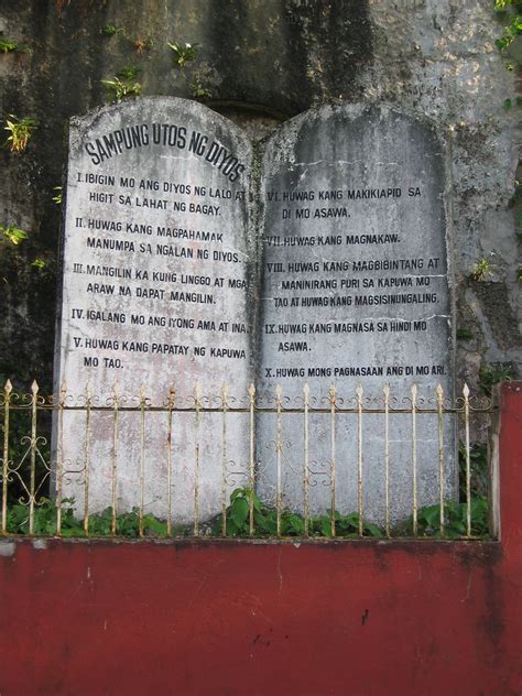 ten commandments list tagalog