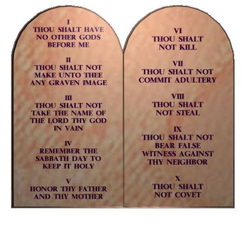 ten commandments old testament