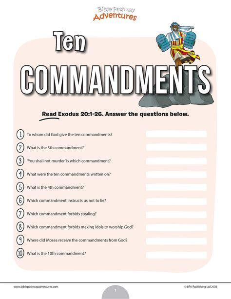 ten commandments sds quiz