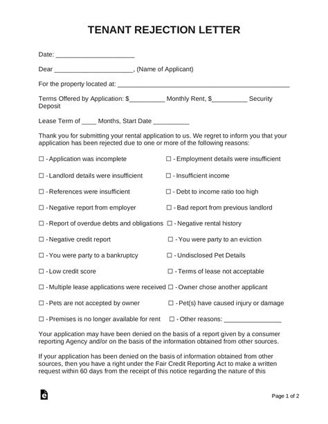 FREE 6+ Sample Applicant Rejection Letter Templates in PDF MS Word