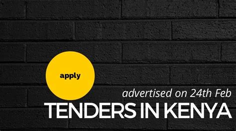 tenders available in kenya