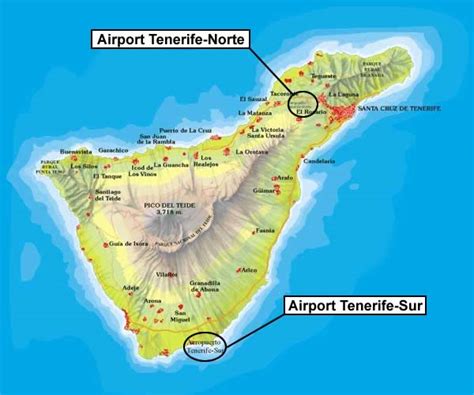 tenerife south airport map