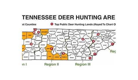 Tennessee Public Hunting Land Map