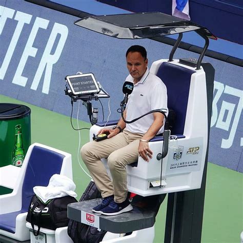 tennis chair umpire with deep voice