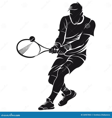 tennis dessin noir et blanc