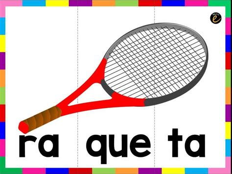 tennis racket in spanish