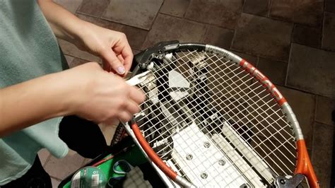 tennis racquet stringer training