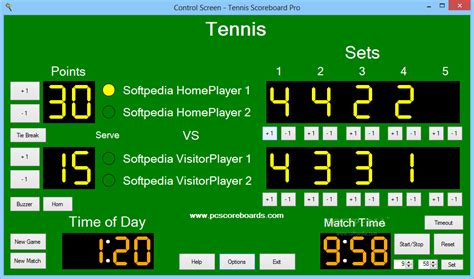 tennis scoreboard live scores