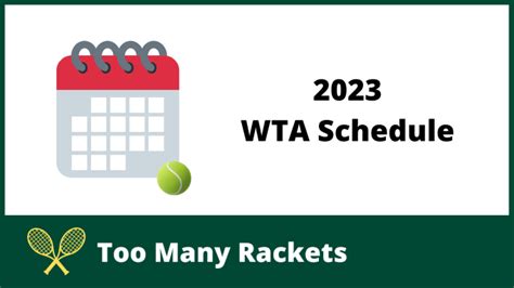 tennis tournaments 2023 schedule