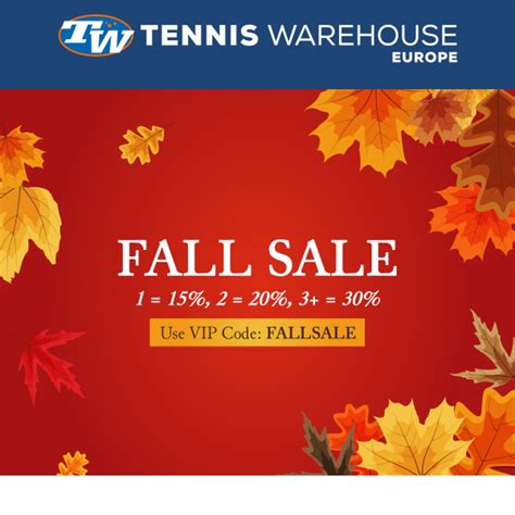 tennis warehouse on sale