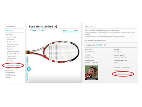 Tennis Warehouse Stringing Instructions