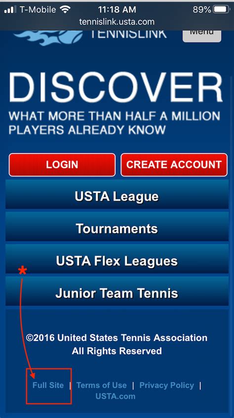 tennislink usta login