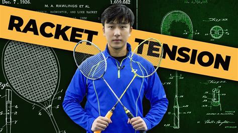 tension for badminton racket