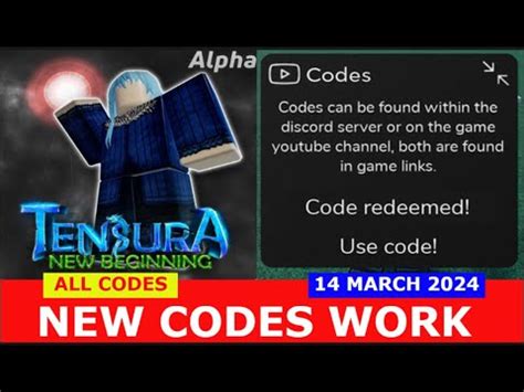 tensura : new beginning alpha demo codes