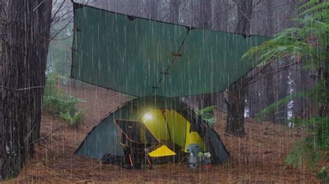 tent camping in rain storms