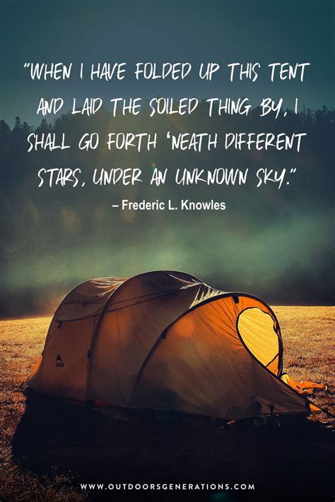 Tent Camping Quotes