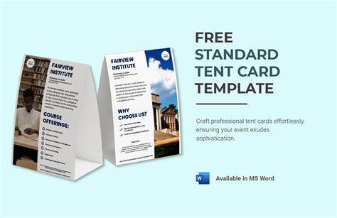 Tent Card Information
