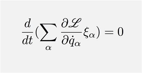 teorema de noether formula
