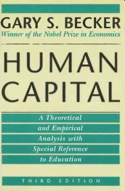 teoria del capital humano gary becker pdf