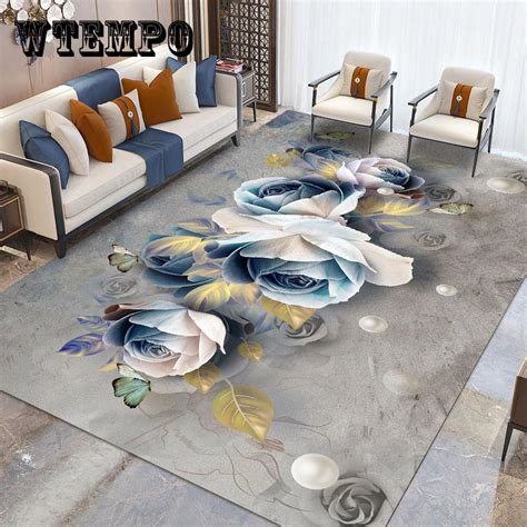 Kurzflor Wohnzimmer Teppich 3DOptik Orientalisches Design Ornamente In