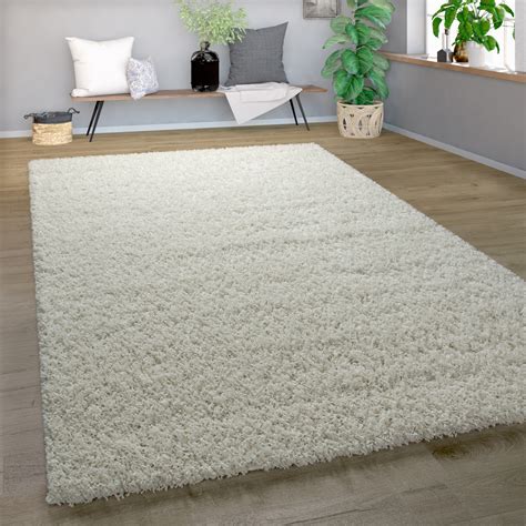 Hochflor Shaggy Teppich Kuschelig Weicher Langflor Moderne Uni Farben