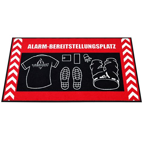 Alarmbereitstellungsplatz Feuerwehr Teppich