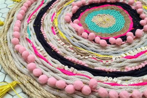 Teppich in 70x200cm, Baumwolle mit Fransen im Boho Stil AuMaison