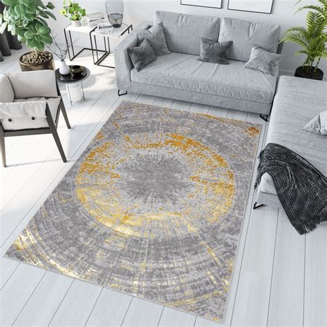 Tapis De Créateur Décorations Gris Doré Tapis24