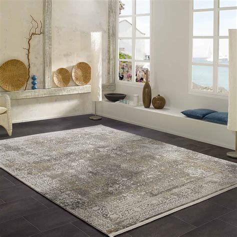 Vintage Teppich Grau Gold in 500x330 (1001167167) carpetido.de