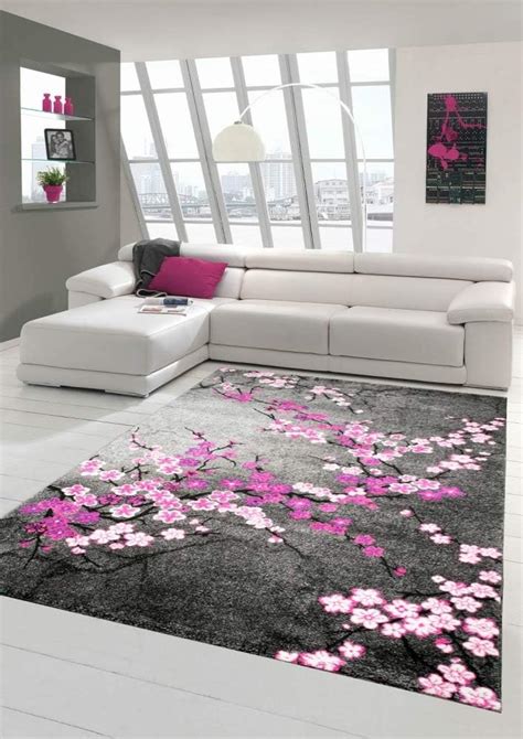 48+ frisch Sammlung Teppich Grau Rosa Kinderteppich 120x180 160x230
