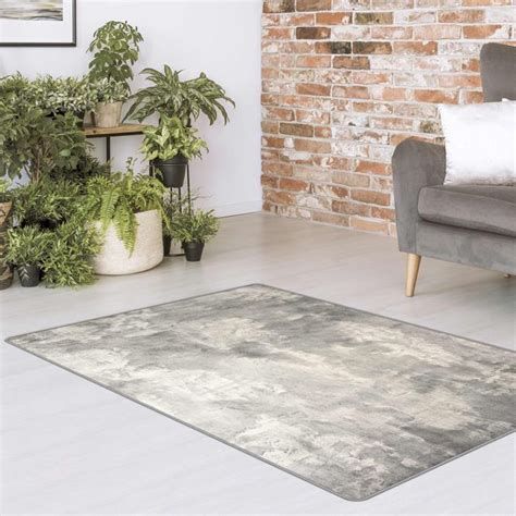 Teppich Modern Industrie Look Mehrfarbig teppichmax