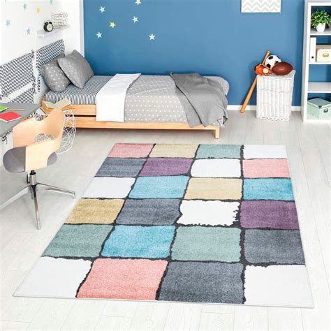 Jugend Teppich Langflor Rot Teppich4Kids