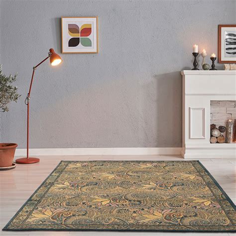 Teppich Wohnzimmer Boho Design Floralem Muster teppich.de