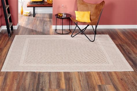 Designer Teppich Modern Konturenschnitt Pastellfarben Mit Karo Muster