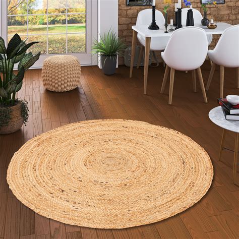 Teppich rund JAIPUR Jute D. 150 cm Naturfarben