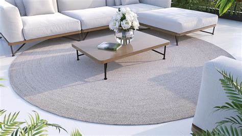 Teppich aus Filzkugeln, rund oder eckig, natur, grau, weiß, Handarbeit