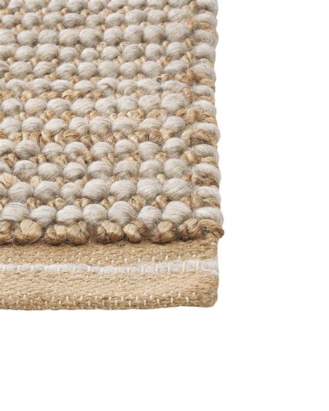 Designer Teppich Modern Berber Wellington Hellgrau Beige Sand 100