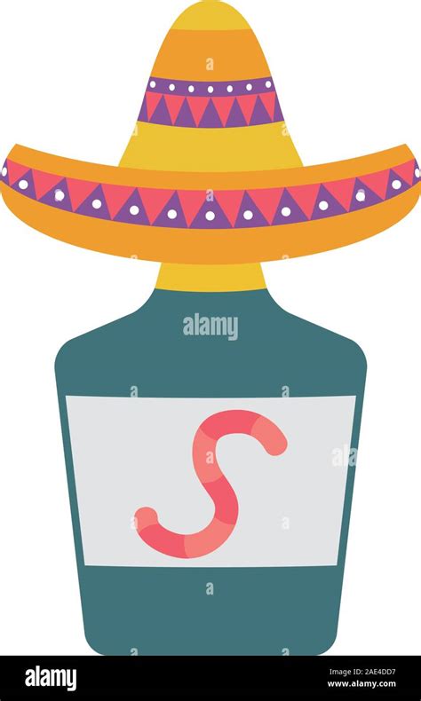 Tequila Bottle Mexican Hat