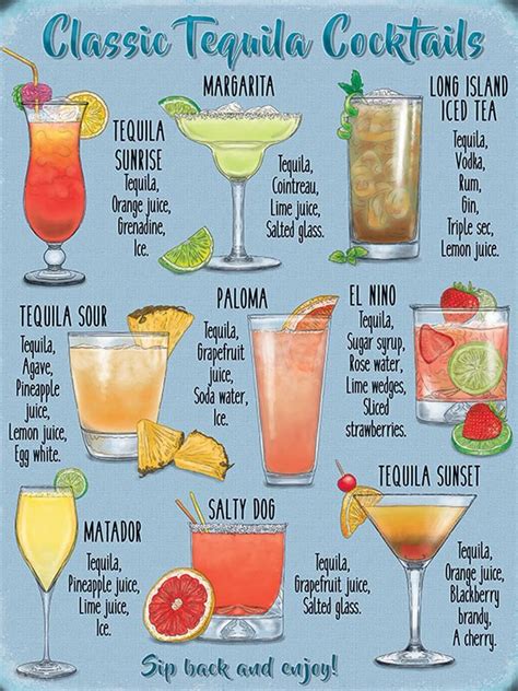 Tequila Drinks Names