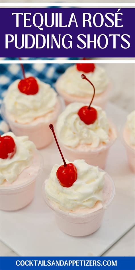Tequila Rose Jello Pudding Shots