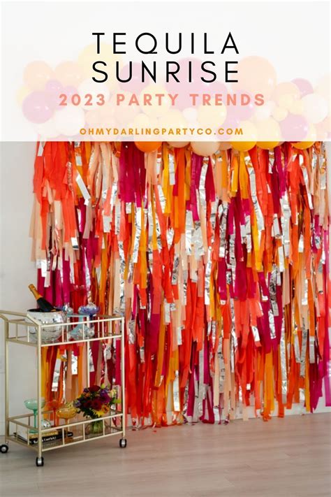 Tequila Sunrise Theme Party