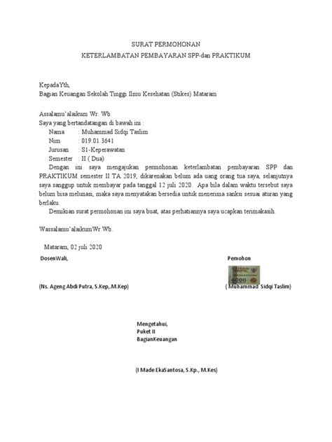 Keterlambatan Pembayaran