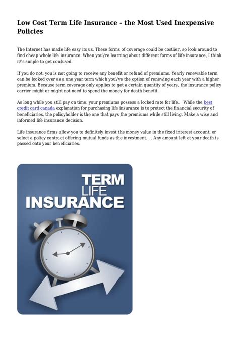term life insurance low cost reviews
